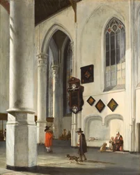 Innenraum der alten Kirche in Delft, 1653-55